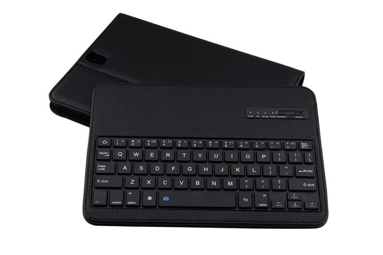 Leather Folio Book Cover With Keyboard for Galaxy Tab S3 9.7"